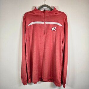 University of Wisconsin Badgers 1/4 Zip Pullover - Large